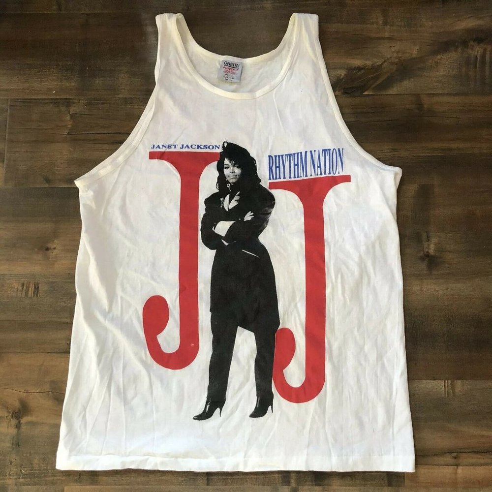 1990 Janet Jackson Rhythm Nation Concert Tank Top